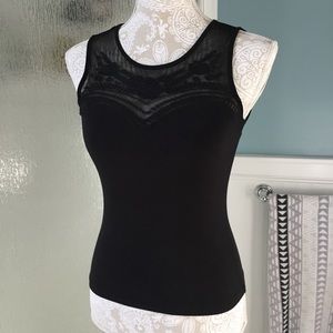 Sheer Top Sleeveless Top
